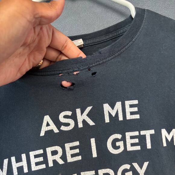 Coca Cola Energy Circle K Promo T-Shirt Black Men’s L Graphic Vintage Distressed - Picture 6 of 15